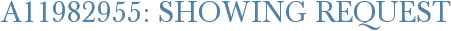 A11982955: Showing Request