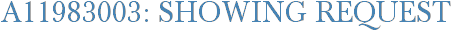 A11983003: Showing Request