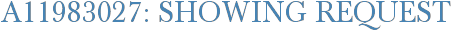 A11983027: Showing Request