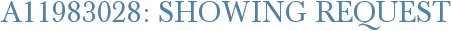 A11983028: Showing Request
