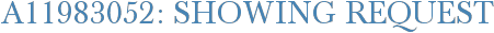A11983052: Showing Request