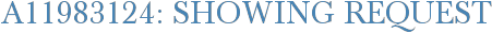 A11983124: Showing Request