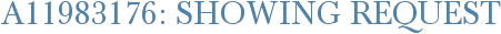 A11983176: Showing Request