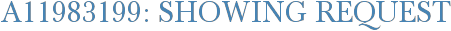 A11983199: Showing Request