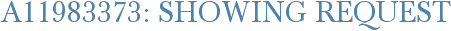 A11983373: Showing Request