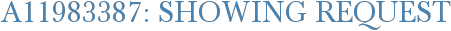 A11983387: Showing Request
