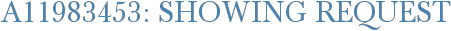 A11983453: Showing Request
