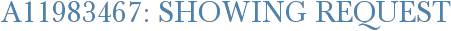 A11983467: Showing Request