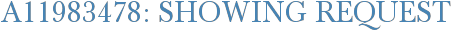 A11983478: Showing Request