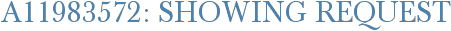 A11983572: Showing Request