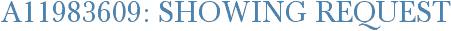 A11983609: Showing Request