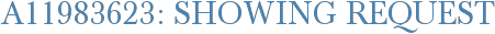 A11983623: Showing Request
