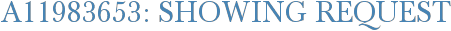 A11983653: Showing Request