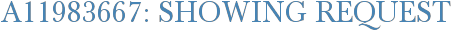A11983667: Showing Request
