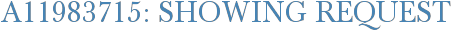 A11983715: Showing Request