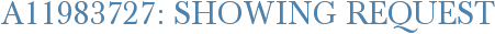 A11983727: Showing Request