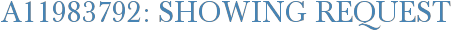 A11983792: Showing Request