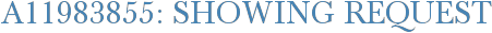 A11983855: Showing Request