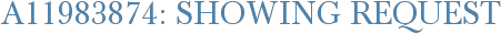 A11983874: Showing Request