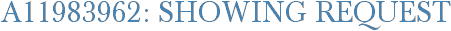 A11983962: Showing Request