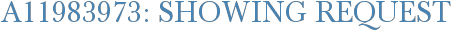 A11983973: Showing Request