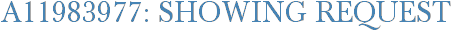 A11983977: Showing Request