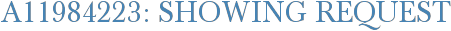 A11984223: Showing Request