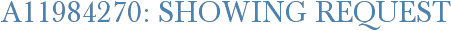 A11984270: Showing Request