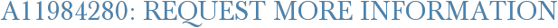A11984280: Request More Information