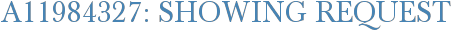 A11984327: Showing Request
