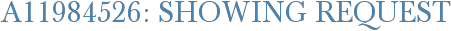 A11984526: Showing Request