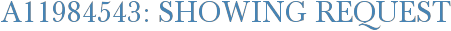 A11984543: Showing Request