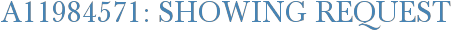 A11984571: Showing Request