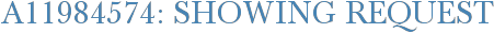 A11984574: Showing Request