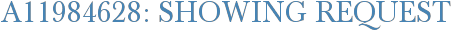 A11984628: Showing Request