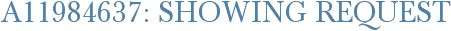 A11984637: Showing Request