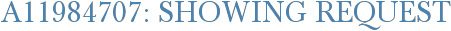 A11984707: Showing Request