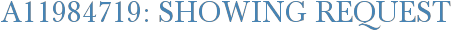 A11984719: Showing Request