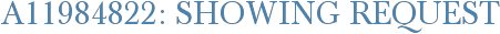 A11984822: Showing Request