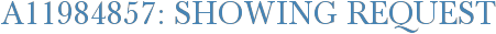 A11984857: Showing Request