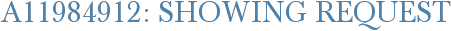 A11984912: Showing Request