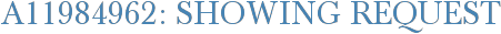 A11984962: Showing Request