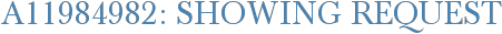 A11984982: Showing Request