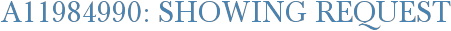 A11984990: Showing Request