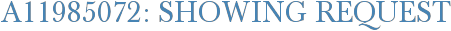 A11985072: Showing Request