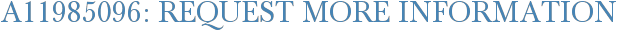 A11985096: Request More Information