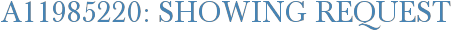 A11985220: Showing Request