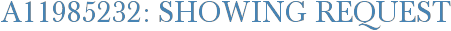A11985232: Showing Request