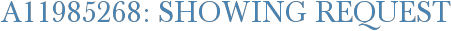 A11985268: Showing Request