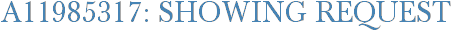 A11985317: Showing Request